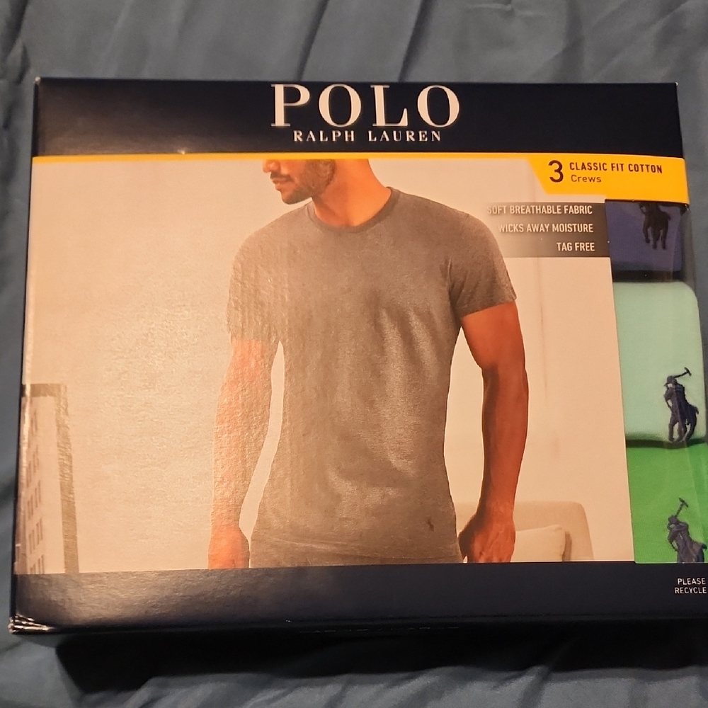 Polo by Ralph Lauren Men's Classic 3 Pack TSHIRT Tee MEN BRAND new NIB